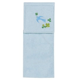 Senko Bird Light Blue Lucky Embroidered Paper Holder Cover with Paper Stock Storage 63639