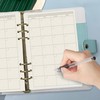 6 Ring Binder Refill, Undated A5 Planner Inserts, Monthly Planner