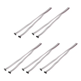 MECCANIXITY 5 Pcs IDC Flat Ribbon Cable, 2.54mm Pitch 20mm Width 100cm Long 16 Pin FC to FC Flat Ribbon Connector Jumper Wire for PC, LED Displays