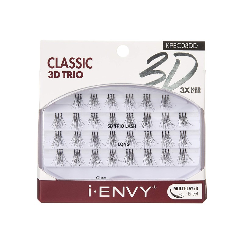 iENVY by KISS 3D Trio Lashes Classic Long (2 PACK)