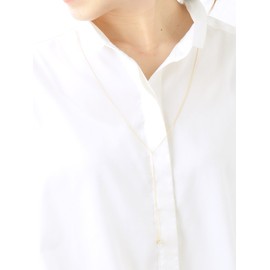 VingTAINE C3149 Y-Shaped Long Chain Necklace with Stones, Cubic Zirconia, Deluxe, Simple, Cubic Zirconia