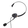 Telephone Headset with Noise Cancelling Microphone Black USB Corded Single