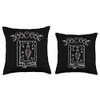 Witch Spell Book Witchcraft Potion Moon Phases Throw Pillow