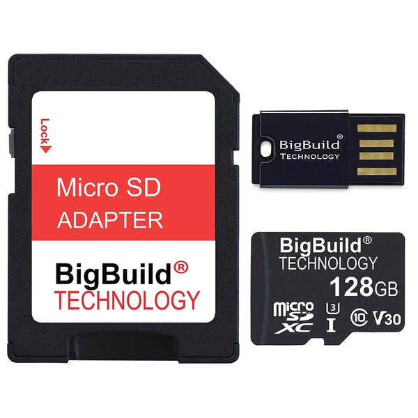 BigBuild Technology 128GB U3 Micro SDXC Memory Card for Motorola