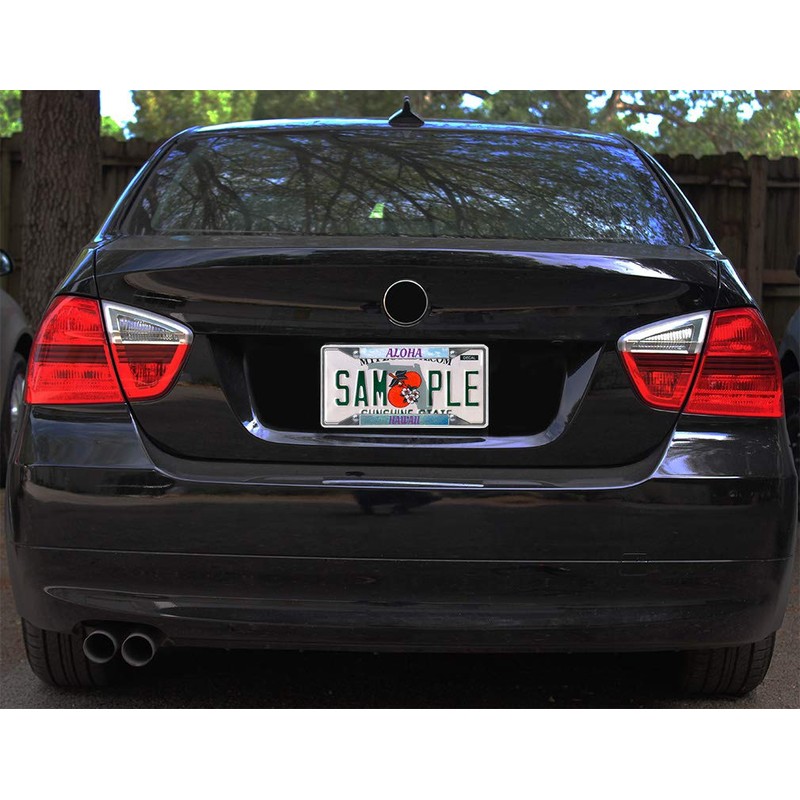 Sign Destination Metal License Plate Frame Aloha Hawaii A Car