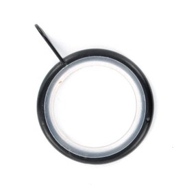 Merriway BH05503 (24 Pcs) Silent Running Curtain Drapery Pole Rod Ring Fixed Eye Black Inner Dimension 32mm - Pack of 24 Pieces