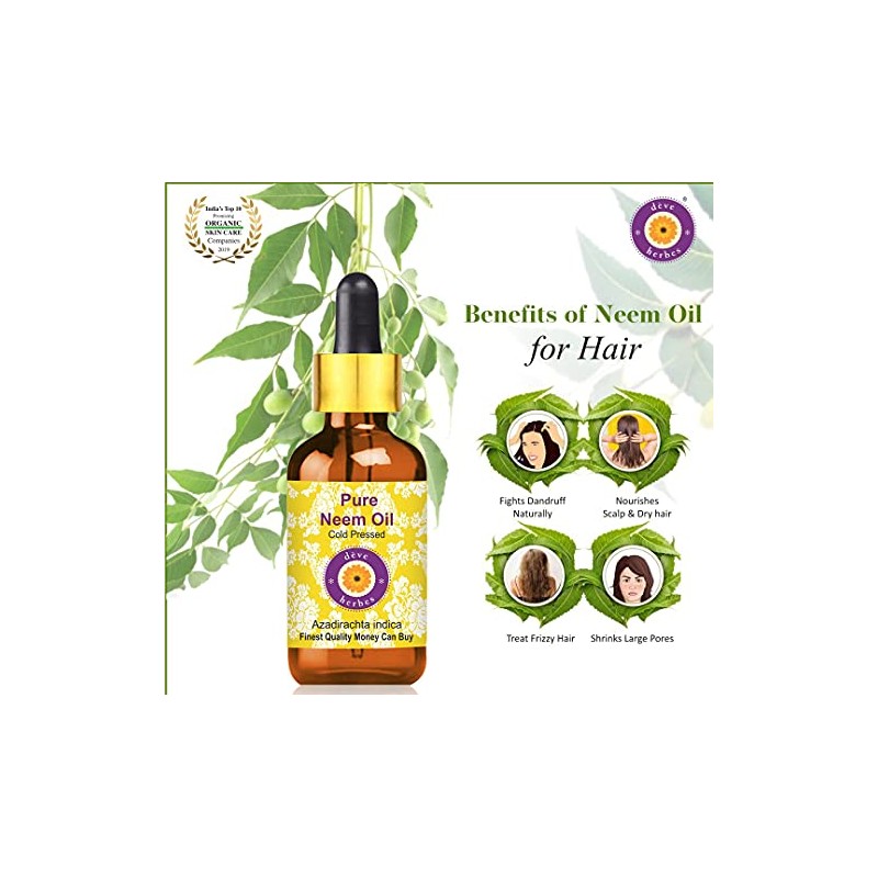 dve herbes Deve Herbes Pure Neem Oil (Azadirachta Indica) Cold