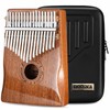 MOOZICA 17 Keys Kalimba Thumb Piano, Solid Mahogany Wood Professional