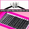 VEYESBEAUTY Eyelashes Cluster Lashes Kit 3D Individual Eyelashes False Eyelashes