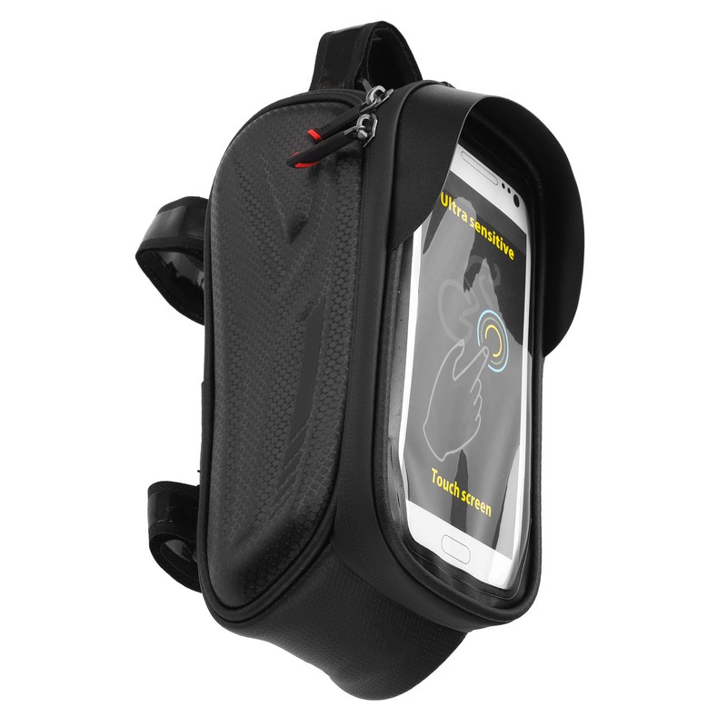 Bike Phone Front Frame Bag Waterproof Reflective Bicycle Phone Mount