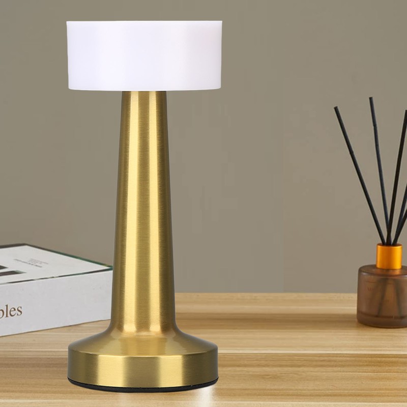 Rechargeable Cordless Table Lamp 3 Levels Brightness Small Touch Table