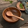 5Pcs Soup Spoons, Wood Soup Spoons Wooden Spoons for Eating