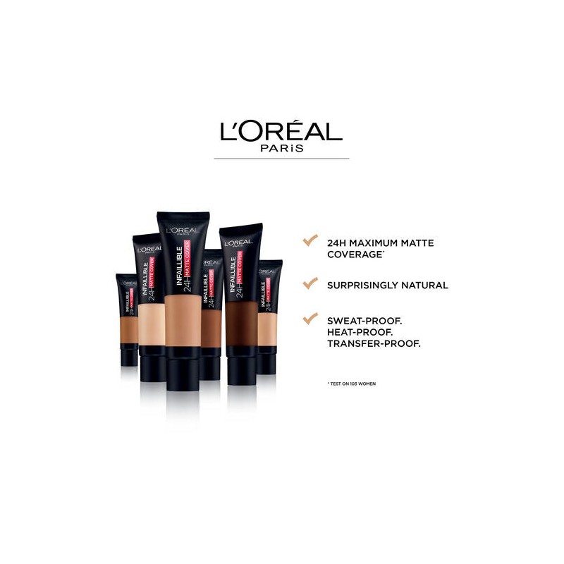 L'Oreal Infallible 24 Hour Matte Foundation 110 Rose Vanilla