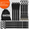 Haccoplanet Ratchet Tie Down Straps, 2340lb Break Strength, 4pc 1inch