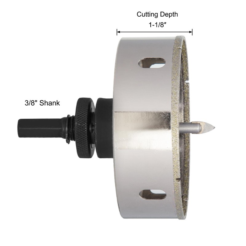 HLOFIZI 4-1/4 Inch Diamond Hole Saw 4.25 Tile Hole Saw