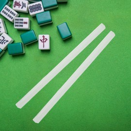 Ciieeo 4pcs Mini Mahjong Racks Portable Ruler with Slots for Travel and Home Use Mahjong Accessories for Organizing Tiles and Enhancing Gameplay