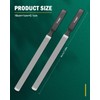 FVION 2 PCS Metal Long Nail File for Thick Nails