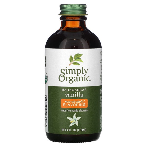 Simply Organic Madagascar Vanilla Extract Non-Alcoholic, 118 ml