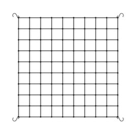 Grow Tent Net, Trellis Net, Grow Net, 90 x 90 cm, Hydroponic Plant Net, Elastic Trellis Net with 4 Hooks, Vegetable Protection Net for Vegetables, Fruits, Flowers, Plants