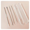 Acne and Sebum Extraction Tool Kit Blackhead Tweezers 5ea