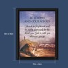 Be Strong and Courageous Lion Picture Frame, Religious Wall Decor,