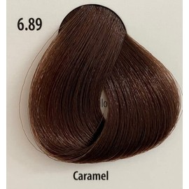 Cree Hair Color w/Keratin and Ceramides - 3.38 Fl oz - 1 Pack Professional Coloring Cream (6.89-Caramel)