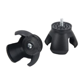 B Baosity 2X Golf Ball Pick Up Retriever Golf Grip Attachable Claw Pick Up Screw in Grabber Picker, 5.05cmx5cm, Black