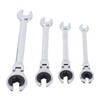 3 Pc Brake Line Wrench Set, 72 Teeth Ratcheting Tubing