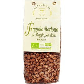 Organic Borlotti Beans - Bio Alberti Family Farm, Poggio Aquilone, Umbria - 1.1 lbs