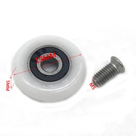 8 Sets 19mm Shower Door Wheels Rollers Runners by YuanQian