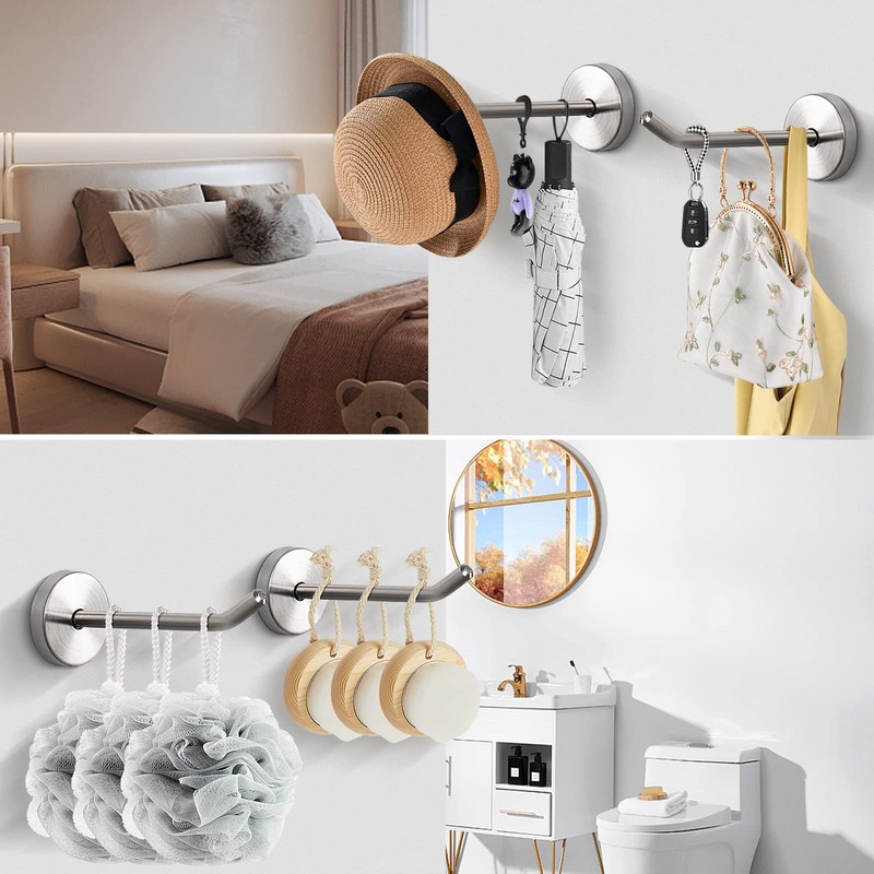 NearMoon Coat Hooks, Wall Hooks for Hanging Hat Hurse Robe,