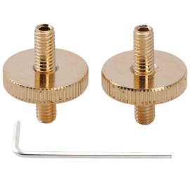 Musiclily Pro M4 Metric ABR-1 Tune-o-matic Bridge Mounting Stud Posts for Epiphone Les Paul Style Electric Guitar, Gold (Set of 2)