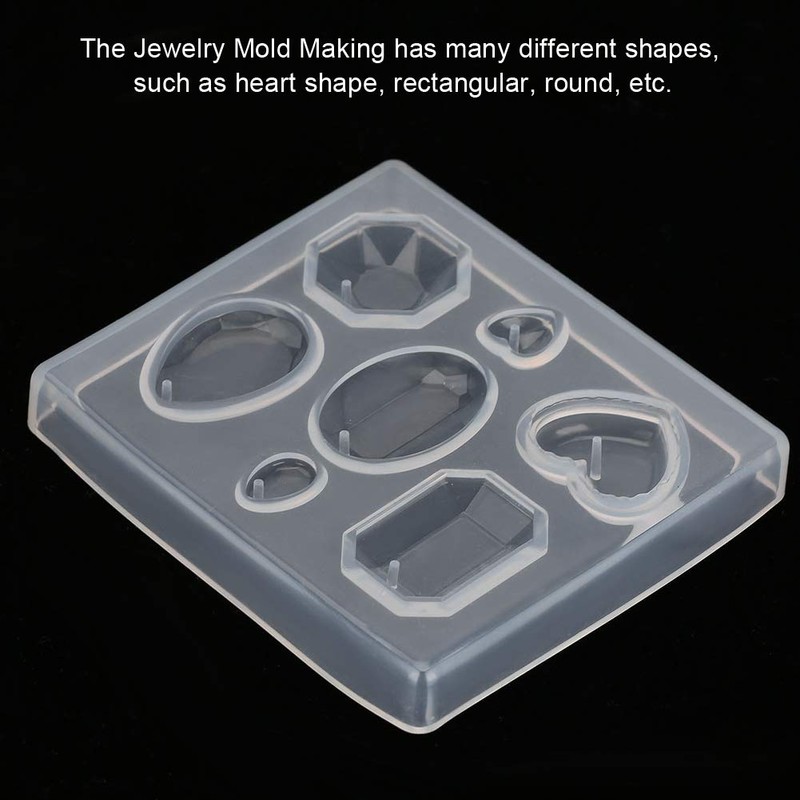Moofey - Liquidación de silicona de resina transparente facetada para
