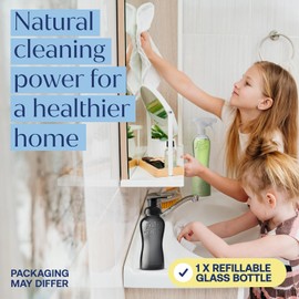 Fab Tab - Bathroom Cleaning Spray Refill Tablets - All-Purpose Cleaner Spray Tablets - Natural Cleaning Products - Plant-Based - Citrus Scent- No Harsh Chemicals - (bottle not included) (8)