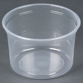 Solo MN16-0100 16 oz Translucent Polypro Plastic Deli Container (Case of 500)