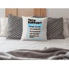 Funny IT Cushion Cover -Tech Support Checklist Funny Sysadmin Scatter