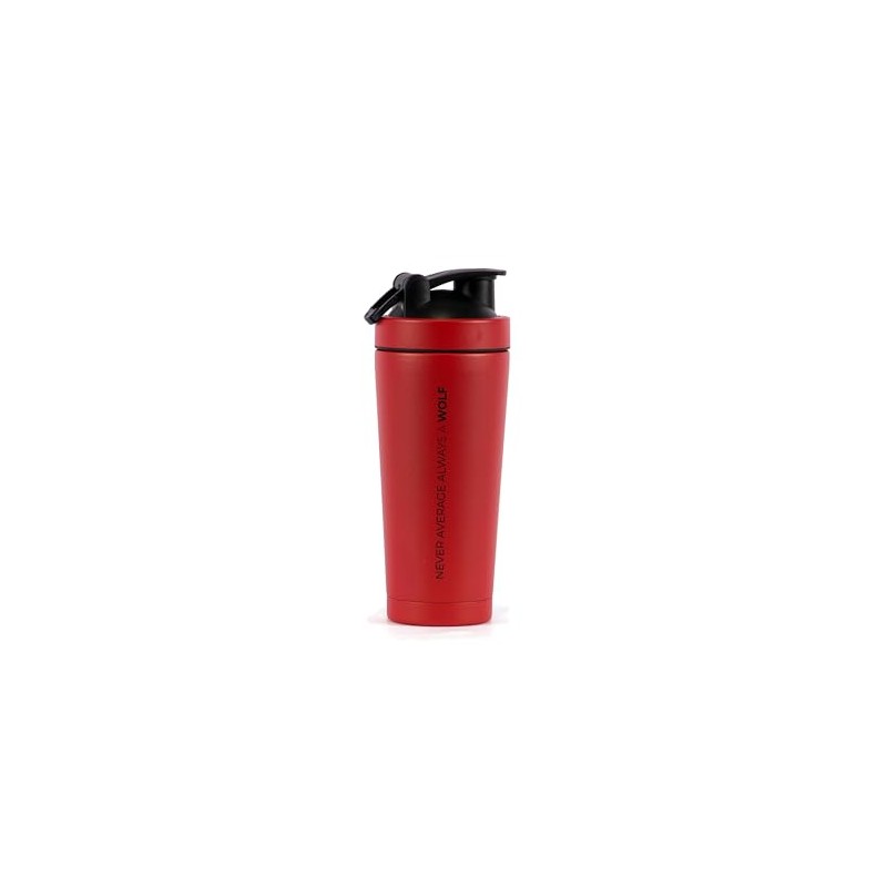 WOLFpak Shaker (Savage Red Shaker) 24oz Protein Shaker Bottle for