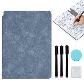 Dry Erase Notebook, Portable, A5 Whiteboard, Whiteboard, Foldable, Notebook-type, Double-sided Type, Repeated Use, Lightweight, Portable, A5 Size, Leather, Notebook Type, Meeting Room, Home, School,