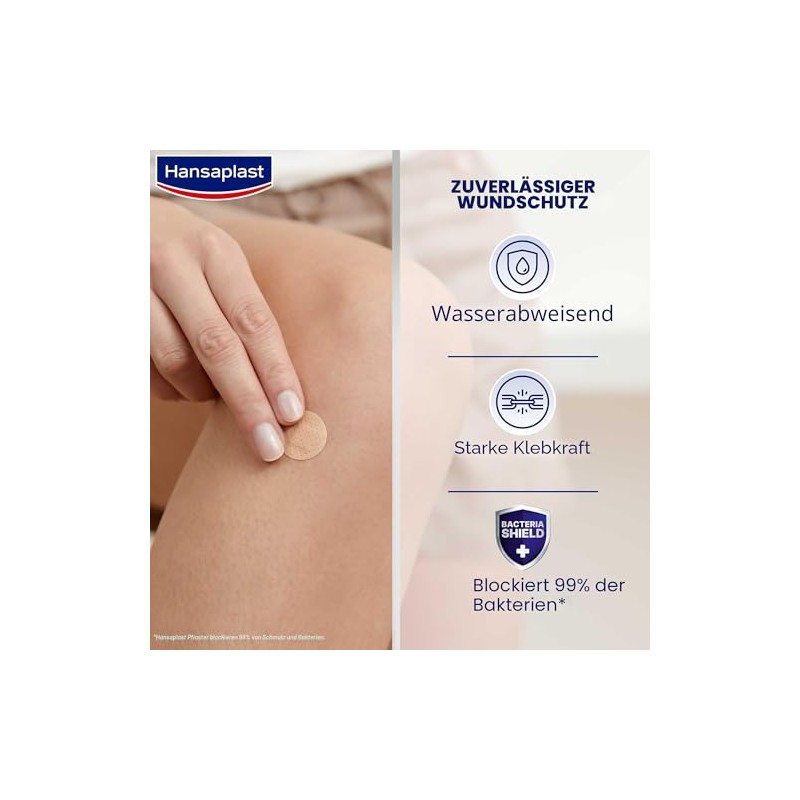 Hansaplast Universal Spots Plasters Water-Resistant and Strong Adhesion, 50 Strips