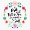 Exodus 14:14 Bumper Sticker Vinyl Decal 5 inches