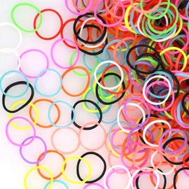 Viynran 1000 Pcs Mini Rubber Bands Elastic Small Hair Ties for Toddler Women Girls Colorful Tiny Band Ponytails Holder for Wedding Hairstyle Accessory