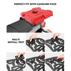 KEMIMOTO Motorcycle Rear Luggage Rack Compatible with TW200 1987-2025 Rear Rack Carrier Enduro Luggage Rack Rear Tail Storage Rack