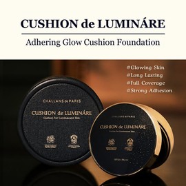 [CHALLANS de PARIS] Cushion de LUMINÁRE Cushion Foundation – 21 Bright Ivory | Radiant Glow, Full-Coverage, Lightweight Adhesion, Luminous Finish, Korean Makeup, 0.53 oz (21 Bright Ivory, 0.53 oz)