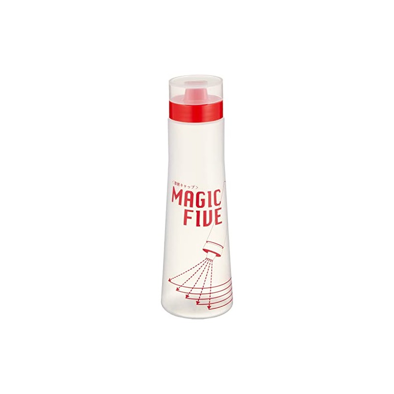 Endoshoji BDI403 Magic Five Seasoning Container, Red, 10.1 fl oz
