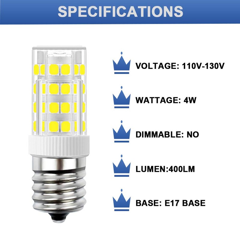 SumVibe E17 LED Bulb, Stovetop Light, Appliance Bulb Under Microwave