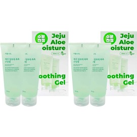 NEW Plant Nara Jeju Aloe Moist Soothing Gel 200ml x 4 / NEW 식물나라 제주 알로에 촉촉 수딩젤 200ml x4개
