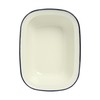 Wiltshire Enamel Oblong Pie Dish, 1 Litre Capacity, White/Blue