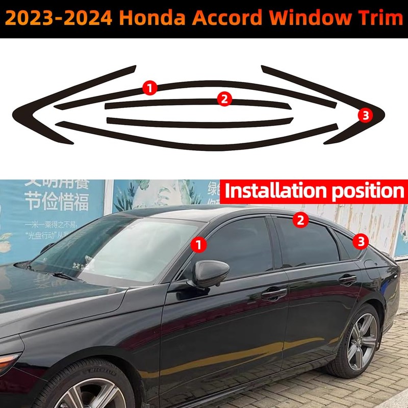 Window Trim Chrome Delete Blackout Overlay Kit Pre-Cut Vinyl Compatible