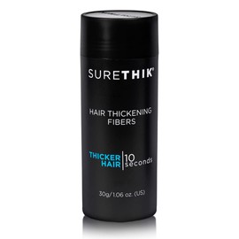 SureThik Hair Thickening Fibers (30g, Grey) - Lightweight Volume Maximizer & Building Hair Fibers for Thinning Hair