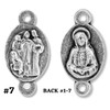 Seven Sorrows Rosary Medal Set of 8 Chaplet Rosary Parts